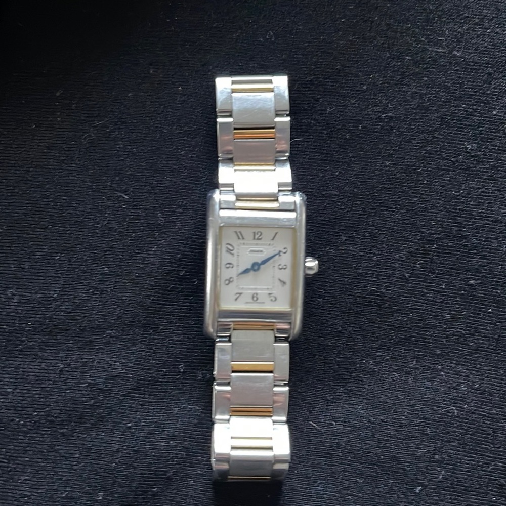 Coach watch, silver and gold